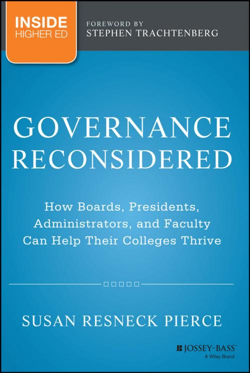 Cover of the book Governance Reconsidered by Susan R. Pierce, Wiley