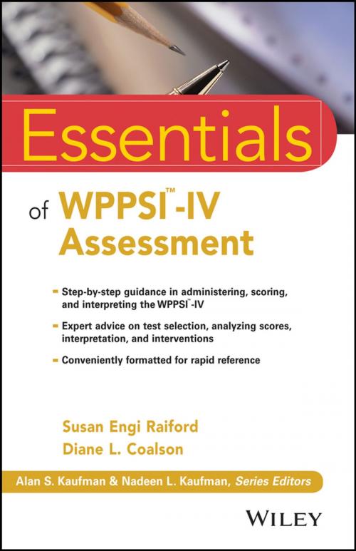 Cover of the book Essentials of WPPSI-IV Assessment by Susan Engi Raiford, Diane L. Coalson, Wiley