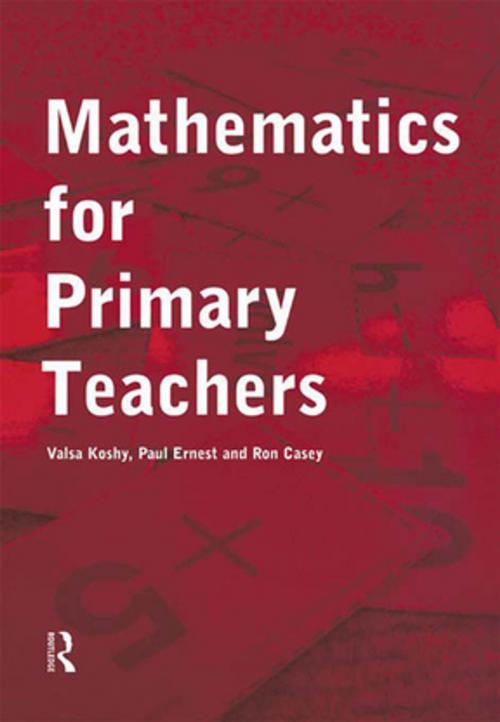 Cover of the book Mathematics For Primary Teachers by , Taylor and Francis