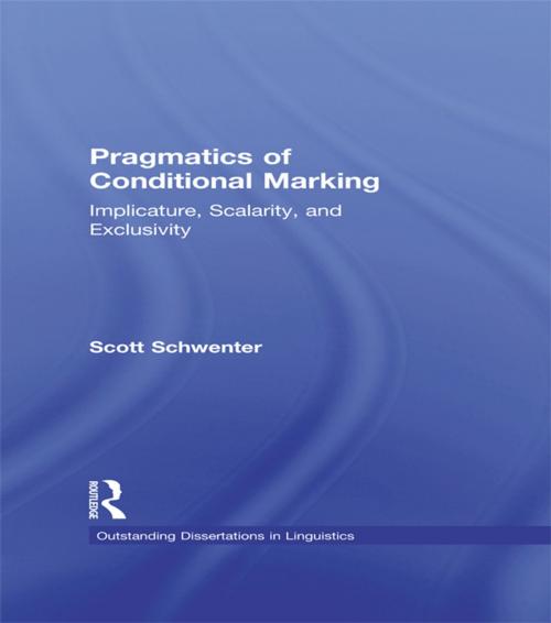 Cover of the book Pragmatics of Conditional Marking by Scott Schwenter, Taylor and Francis
