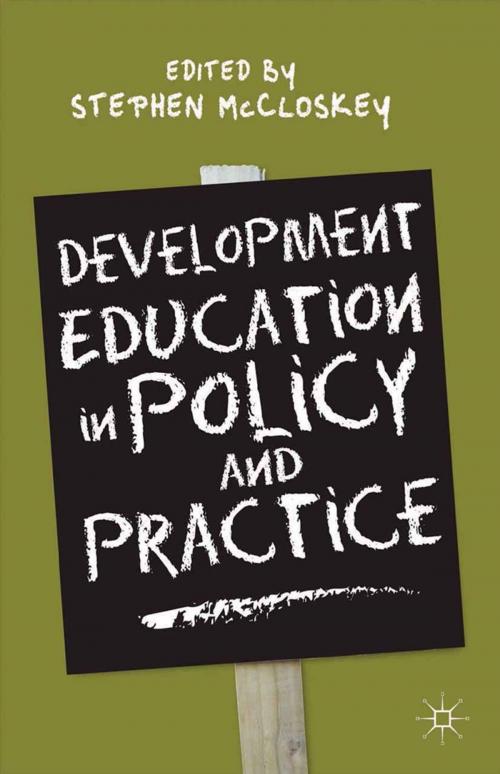 Cover of the book Development Education in Policy and Practice by Stephen McCloskey, Palgrave Macmillan UK