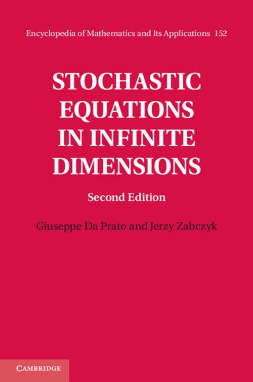 Cover of the book Stochastic Equations in Infinite Dimensions by Giuseppe Da Prato, Jerzy Zabczyk, Cambridge University Press