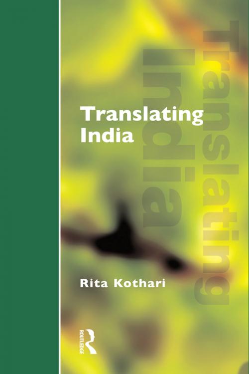 Cover of the book Translating India by Rita Kothari, Taylor and Francis