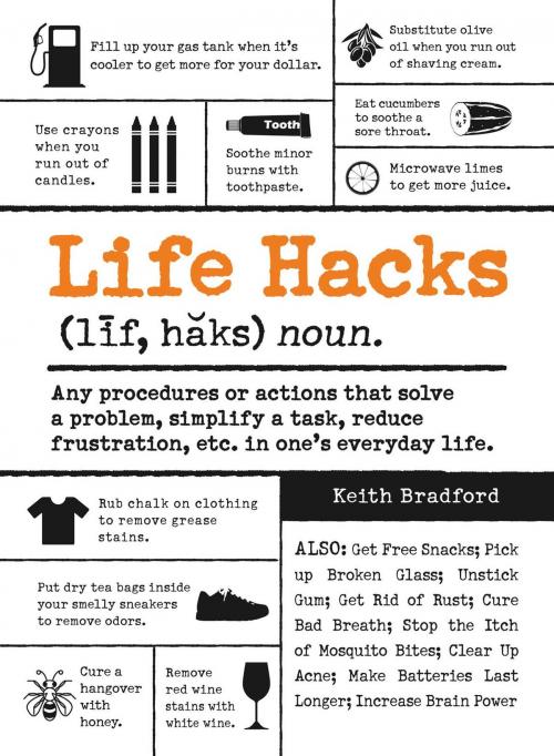 Cover of the book Life Hacks by Keith Bradford, Adams Media