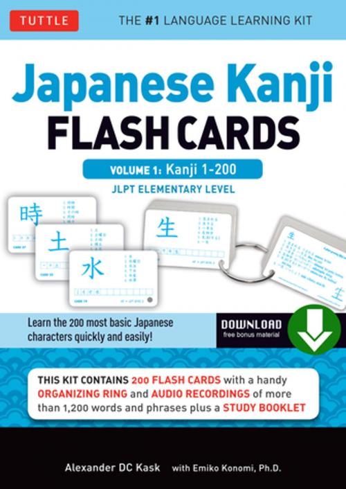 Cover of the book Japanese Kanji Flash Cards Volume 1 by Alexander Kask, Tuttle Publishing