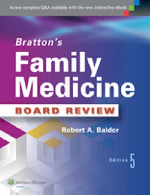 Cover of the book Bratton's Family Medicine Board Review by Robert A. Baldor, Wolters Kluwer Health