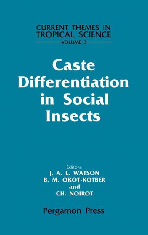 Cover of the book Caste Differentiation in Social Insects by , Elsevier Science