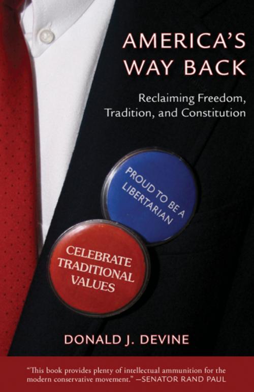 Cover of the book America's Way Back by Donald Devine, Intercollegiate Studies Institute (ORD)