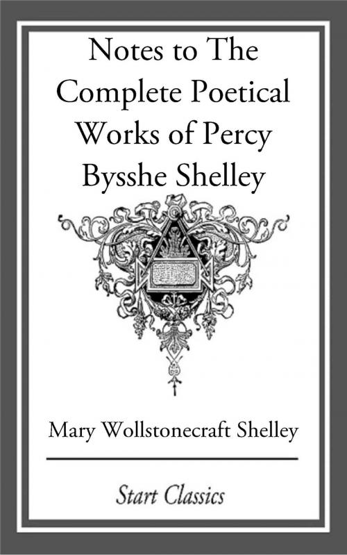 Cover of the book Notes to The Complete Poetical Works of Percy Bysshe Shelley by Mary Wollstonecraft Shelley, Start Classics