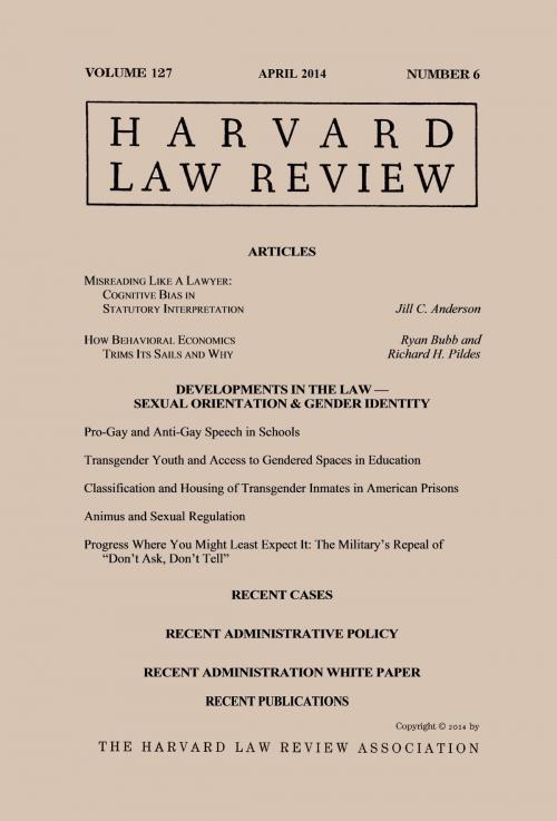Cover of the book Harvard Law Review: Volume 127, Number 6 - April 2014 by Harvard Law Review, Quid Pro, LLC