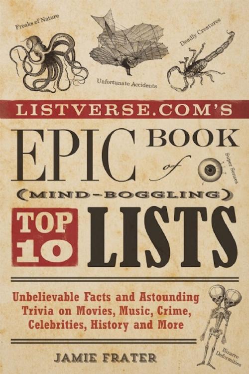 Cover of the book Listverse.com's Epic Book of Mind-Boggling Top 10 Lists by Jamie Frater, Ulysses Press