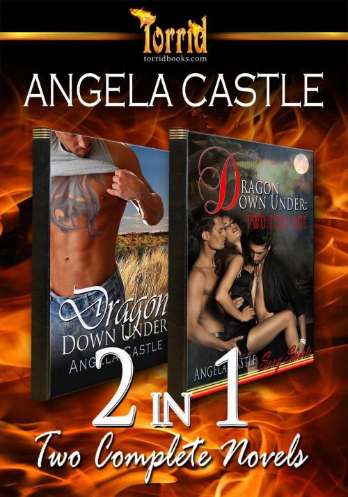 Cover of the book 2-in-1: Angela Castle - Dragon Down Under & Dragon Down Under Two Plus One by Angela Castle, Torrid Books