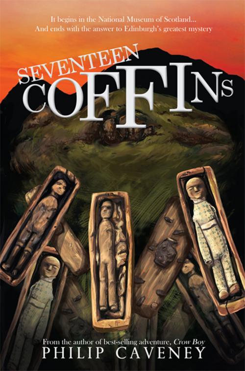 Cover of the book Seventeen Coffins by Philip Caveney, Fledgling Press