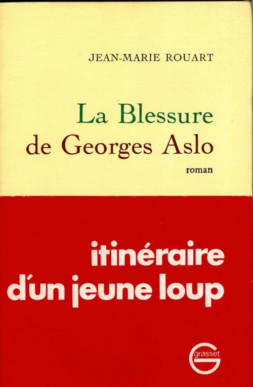 Cover of the book La blessure de Georges Aslo by Jean-Marie Rouart, Grasset