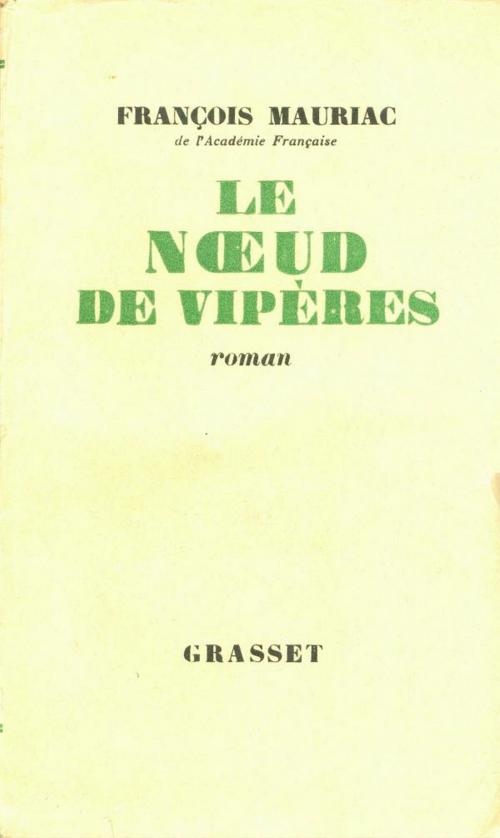 Cover of the book Le noeud de vipères by François Mauriac, Grasset