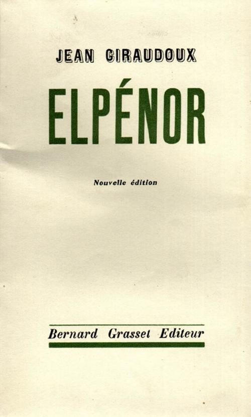 Cover of the book Elpénor by Jean Giraudoux, Grasset