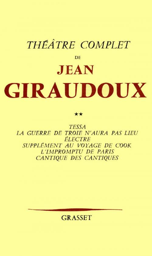 Cover of the book Théâtre complet T02 by Jean Giraudoux, Grasset