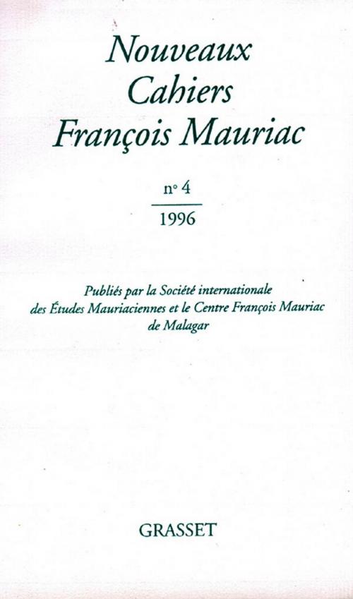 Cover of the book Nouveaux cahiers François Mauriac n°04 by François Mauriac, Grasset