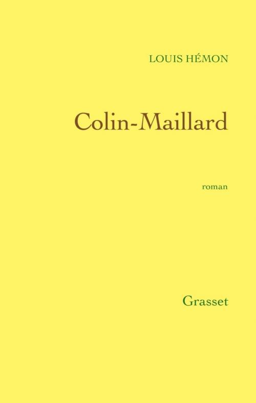 Cover of the book Colin-Maillard by Louis Hémon, Grasset