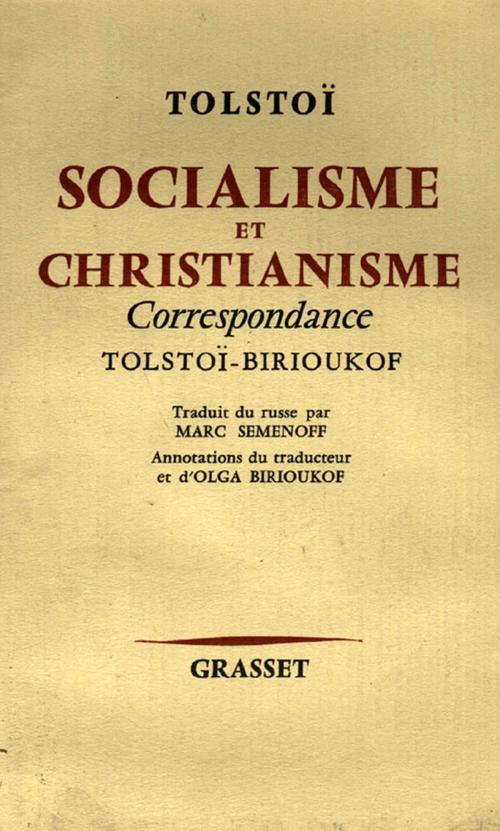 Cover of the book Socialisme et christianisme by Léon Tolstoï, Grasset