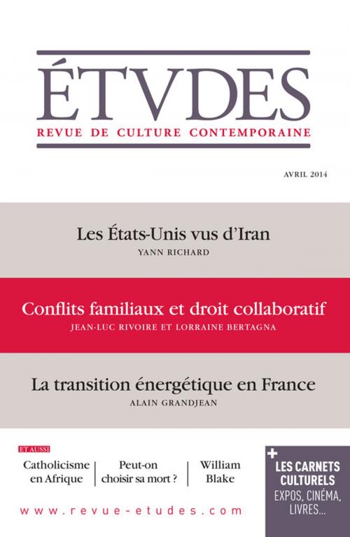 Cover of the book Etudes Avril 2014 by Collectif, SER