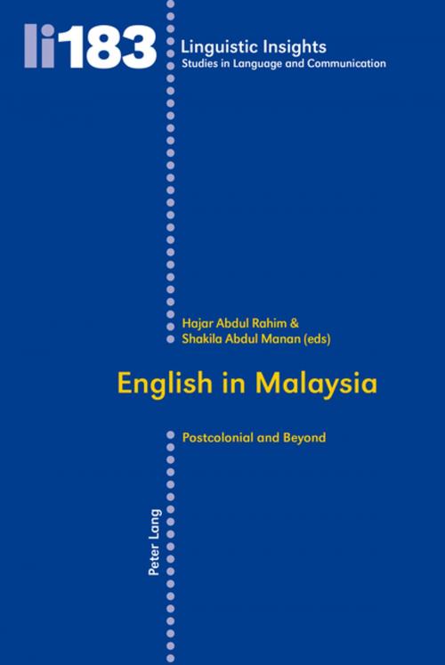 Cover of the book English in Malaysia by , Peter Lang