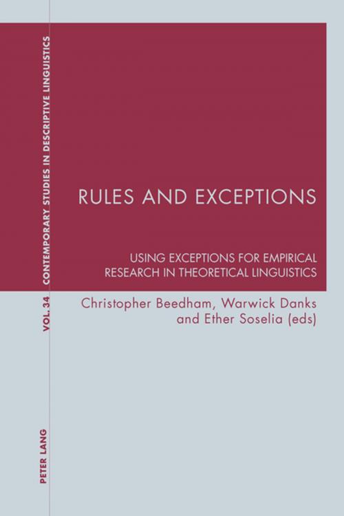 Cover of the book Rules and Exceptions by , Peter Lang