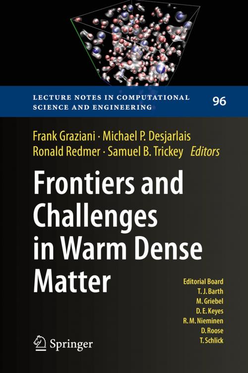 Cover of the book Frontiers and Challenges in Warm Dense Matter by , Springer International Publishing