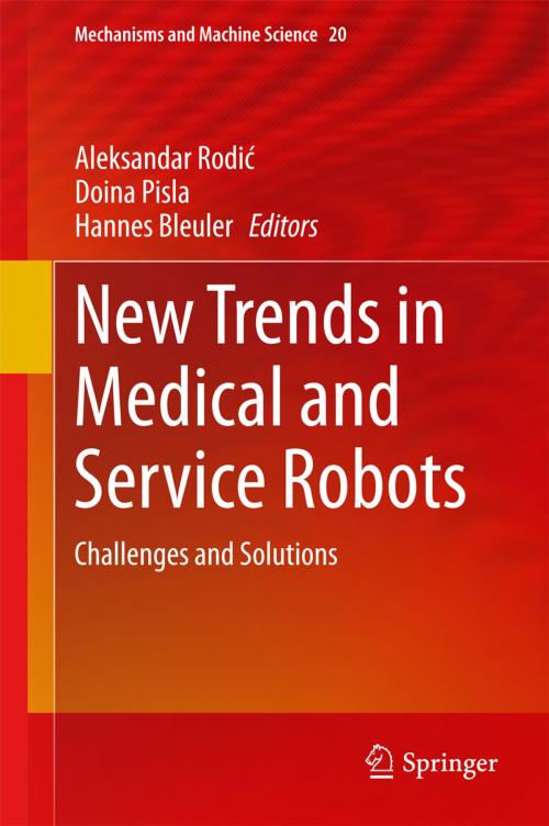 Cover of the book New Trends in Medical and Service Robots by , Springer International Publishing