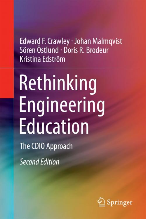 Cover of the book Rethinking Engineering Education by Edward F. Crawley, Johan Malmqvist, Sören Östlund, Kristina Edström, Doris R. Brodeur, Springer International Publishing