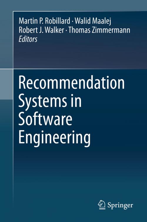 Cover of the book Recommendation Systems in Software Engineering by , Springer Berlin Heidelberg