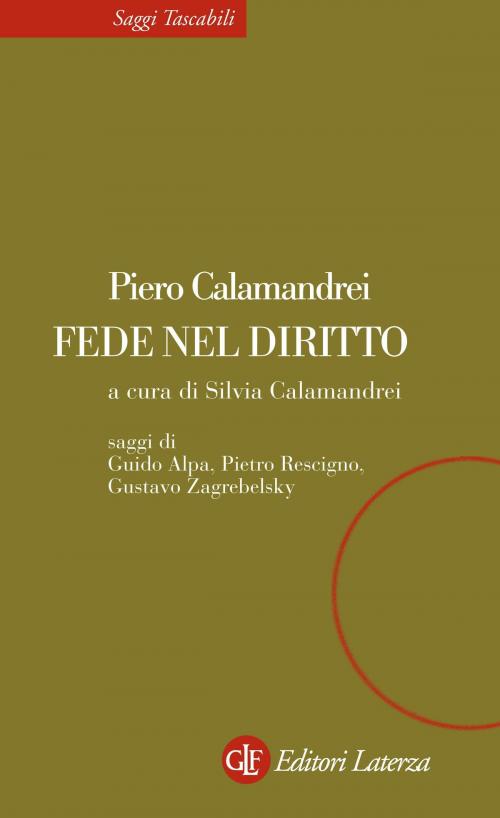 Cover of the book Fede nel diritto by Piero Calamandrei, Silvia Clamandrei, Editori Laterza