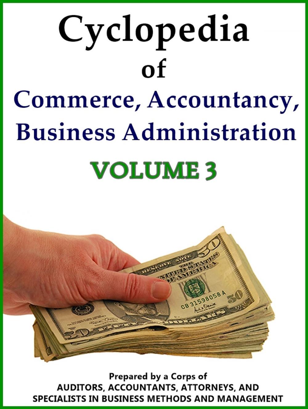 Big bigCover of Cyclopedia of Commerce, Accountancy, Business Administration V.3