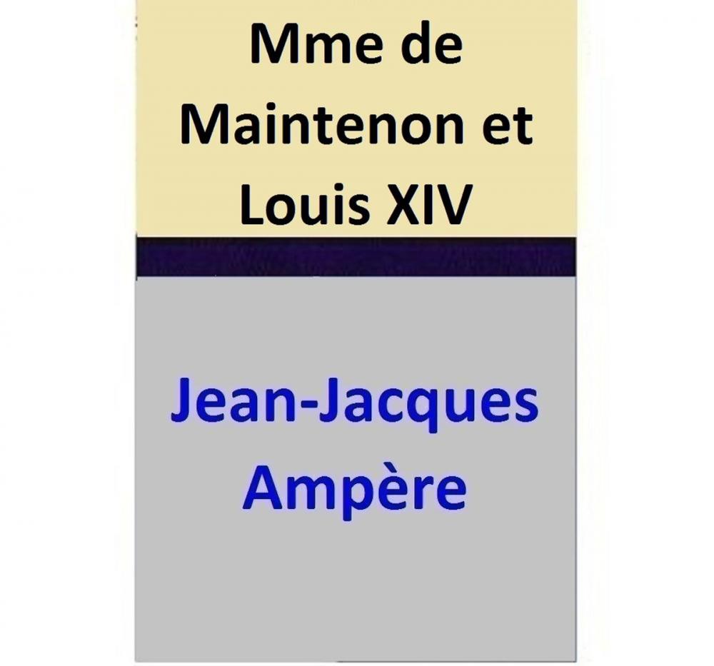 Big bigCover of Mme de Maintenon et Louis XIV
