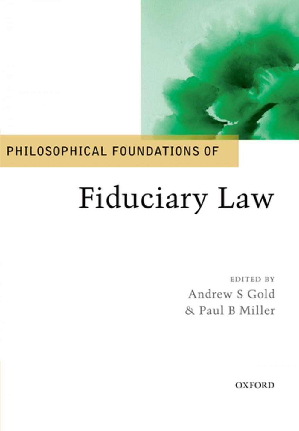 Big bigCover of Philosophical Foundations of Fiduciary Law