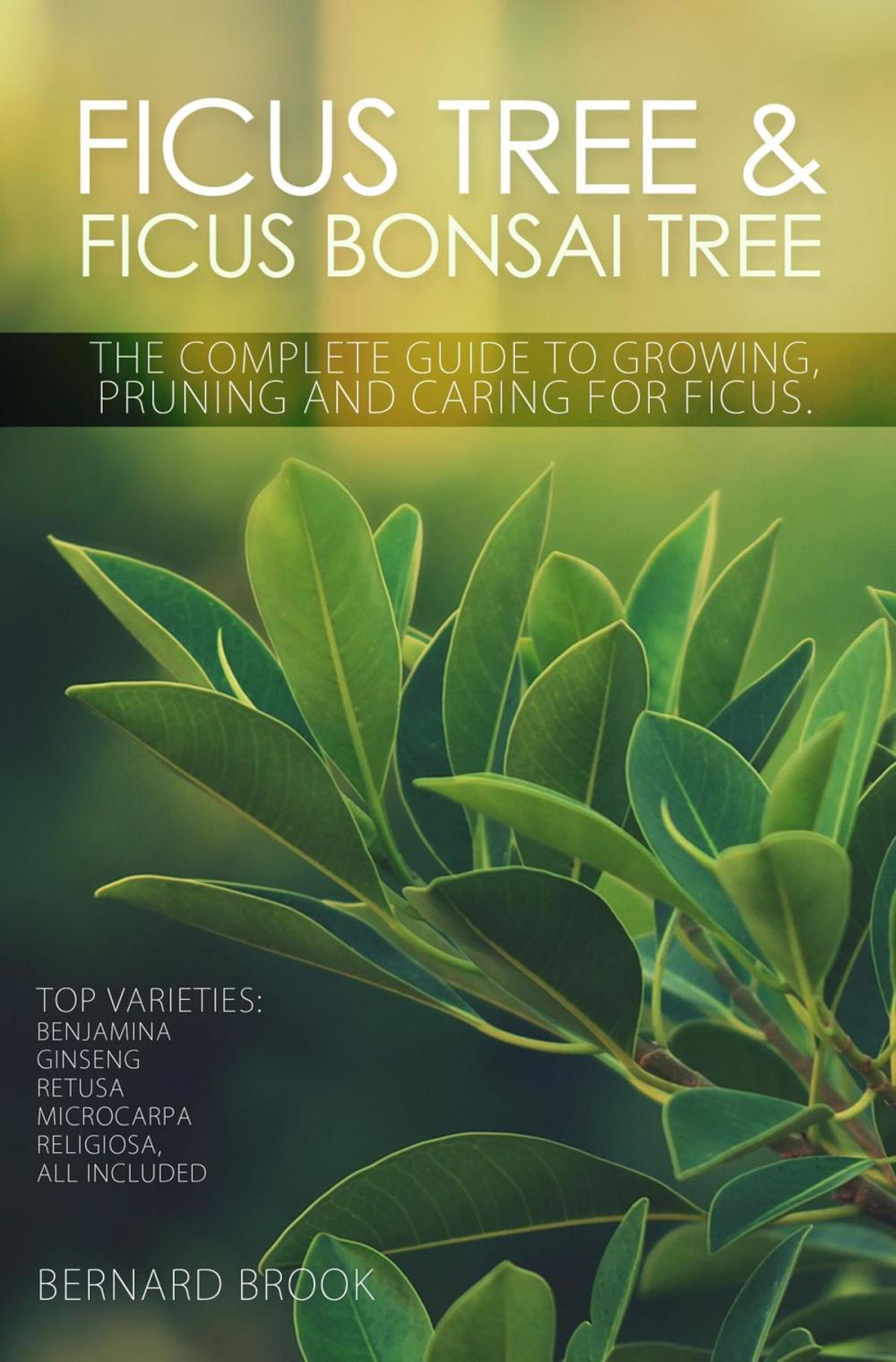 Big bigCover of Ficus Tree and Ficus Bonsai Tree. The Complete Guide to Growing, Pruning and Caring for Ficus. Top Varieties