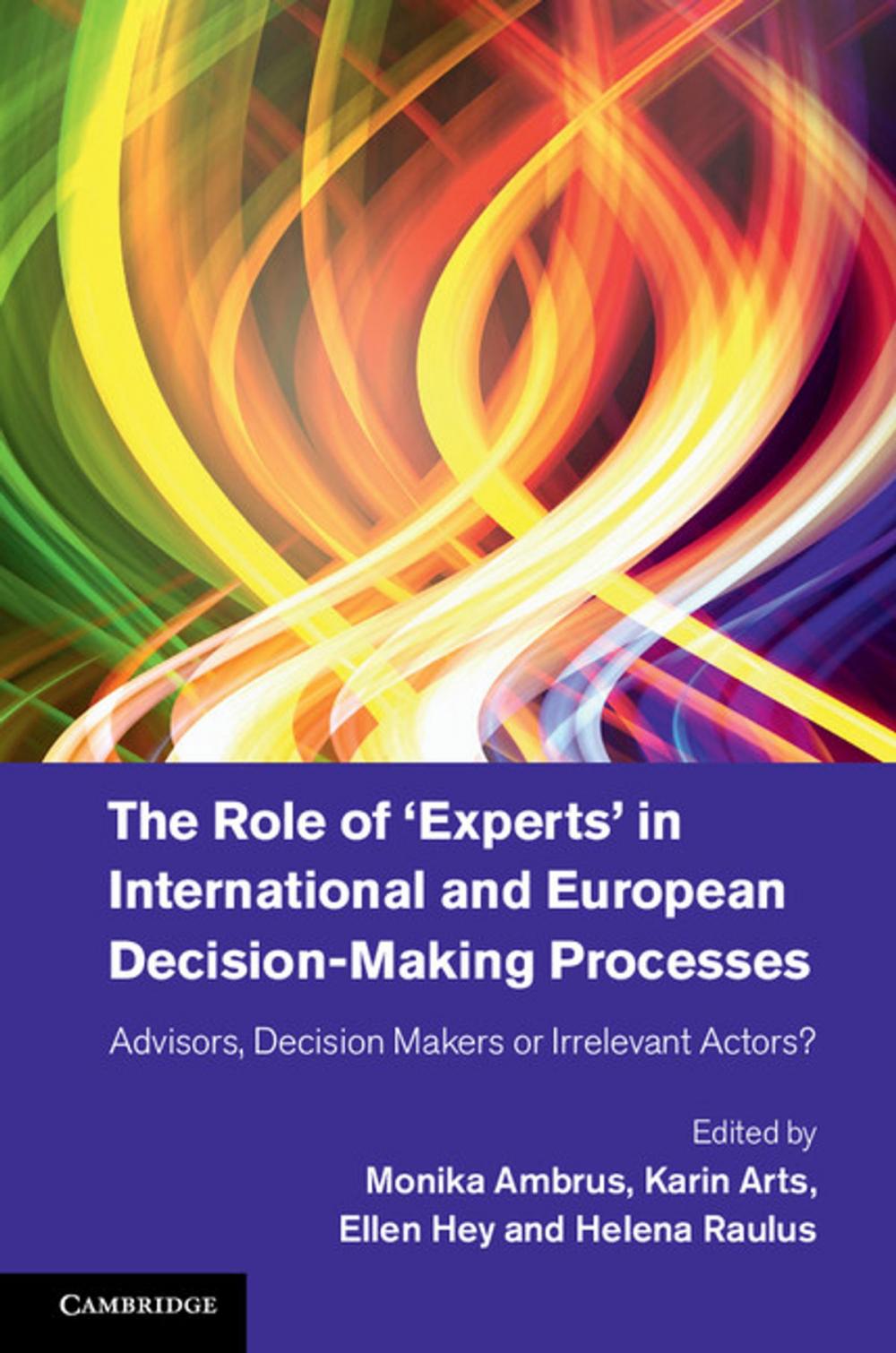 Big bigCover of The Role of ‘Experts' in International and European Decision-Making Processes