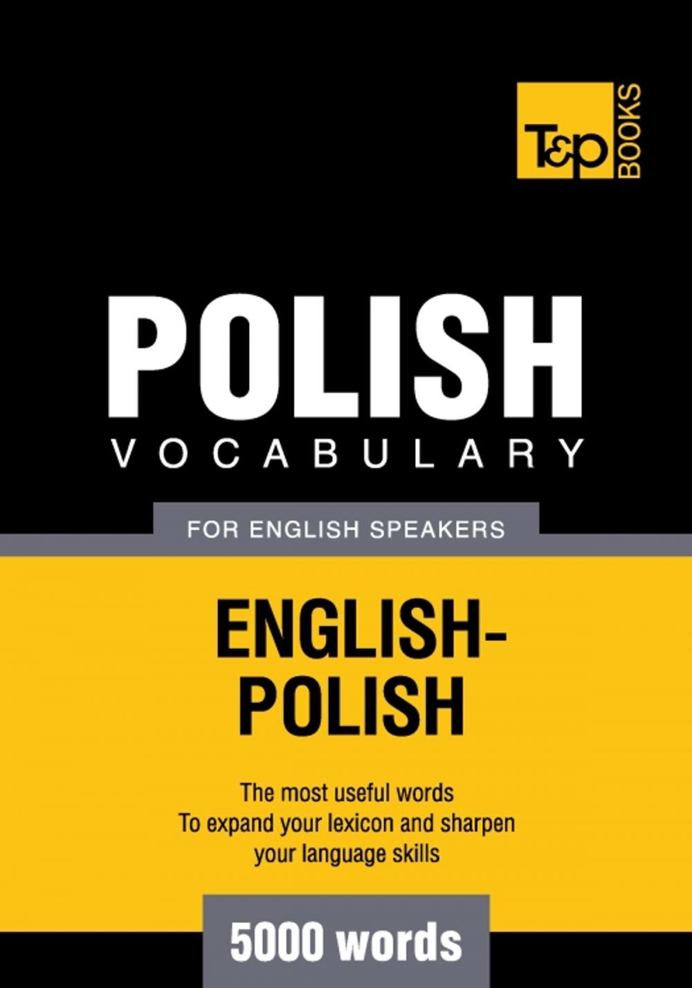 Big bigCover of Polish vocabulary for English speakers - 5000 words