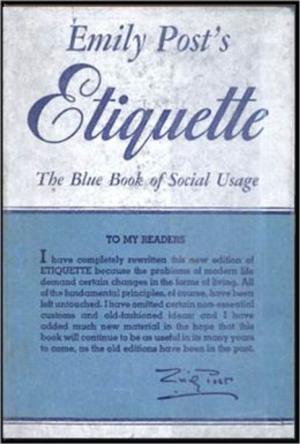 Book cover of Etiquette
