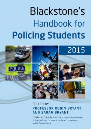 Book cover of Blackstone's Handbook for Policing Students 2015