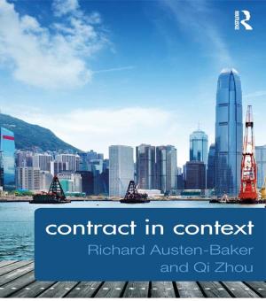 Cover of the book Contract in Context by David L Loudon, Tony Carter
