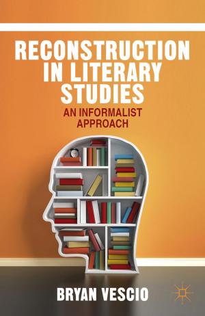 Cover of the book Reconstruction in Literary Studies by J. Yunker
