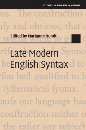 Cover of the book Late Modern English Syntax by John Baker
