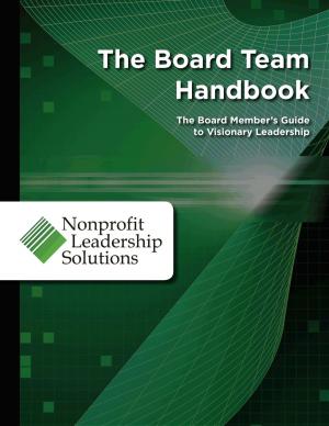 Cover of the book The Board Team Handbook by Dan Lirette
