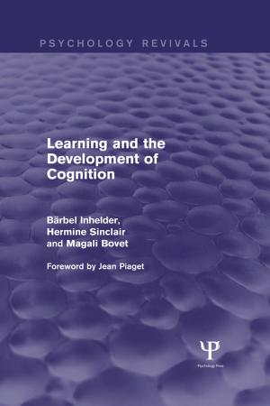Book cover of Learning and the Development of Cognition (Psychology Revivals)