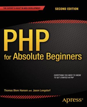 Cover of the book PHP for Absolute Beginners by Deepak Vohra