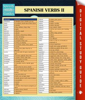 Cover of the book Spanish Verbs II (Speedy Language Study Guides) by Baby Professor