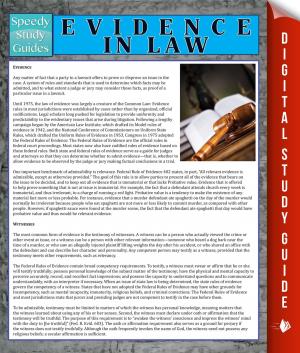 bigCover of the book Evidence in Law by 