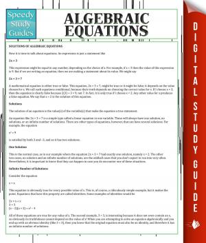 Book cover of Algebraic Equations