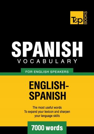 Book cover of Spanish vocabulary for English speakers - 7000 words